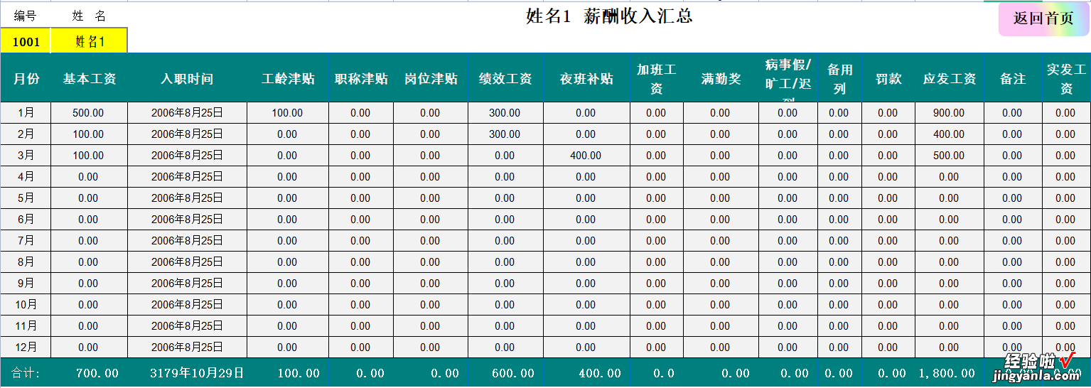 EXCEL智能化工资管理系统，轻松管理职工薪酬