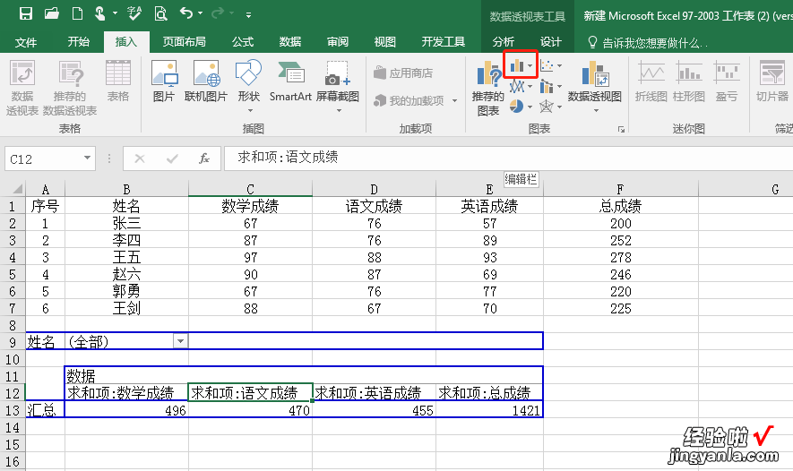 一 Excel数据分析——动态图表的制作