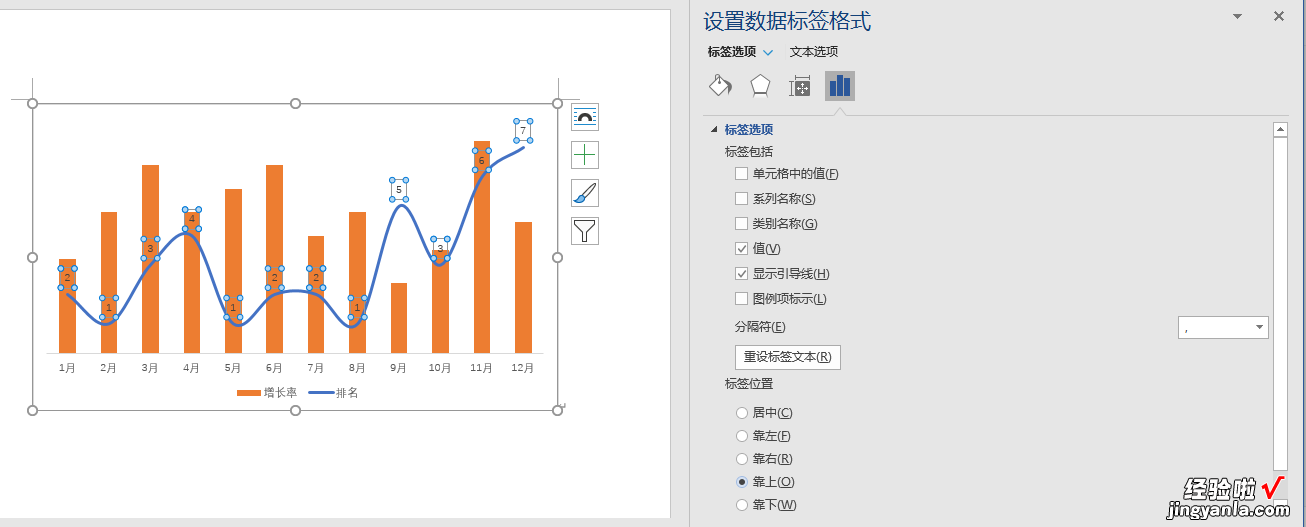 办公图表美化：隐藏网格线和坐标轴、逆序显示效果