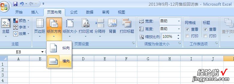 如何设置excel页面为横向 excel表格里的内容横向缩放怎么操作