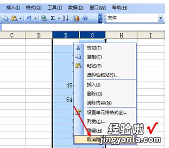 excel中如何隐藏某一列数据 excel怎样隐藏某行