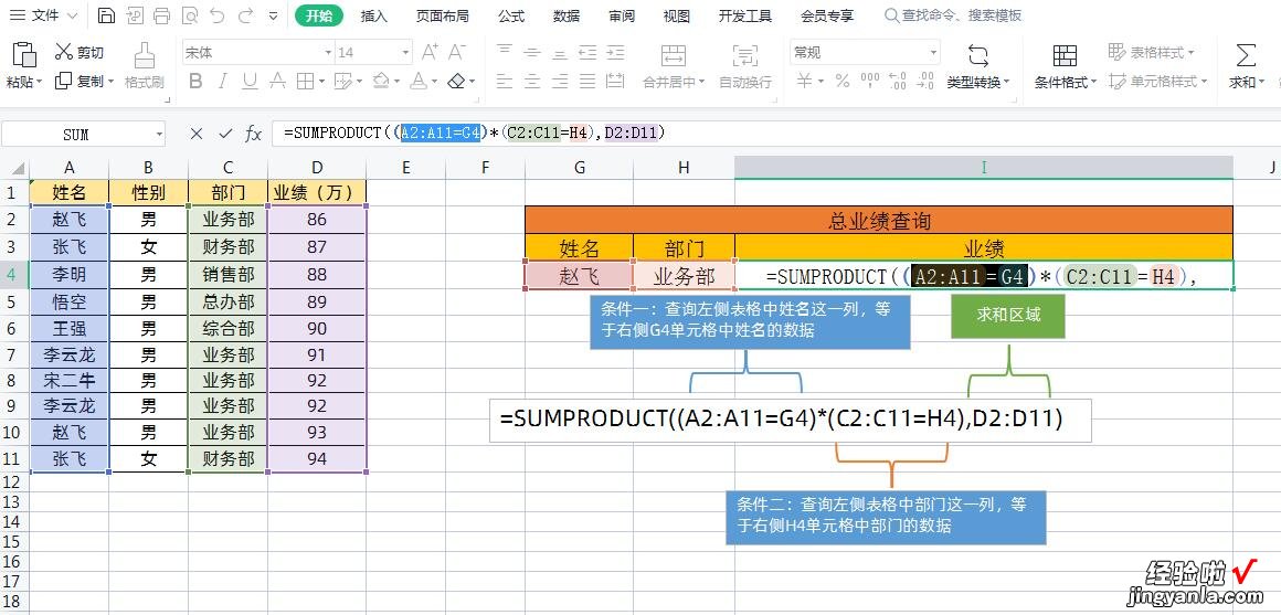 大神级求和函数SUMPRODUCT真好用，你知道用逗号与乘号的区别吗？