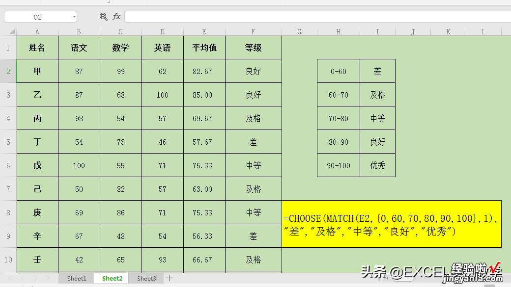 3分钟学习两种方法，看看IFS和CHOOSE函数，如何进行多条件判定