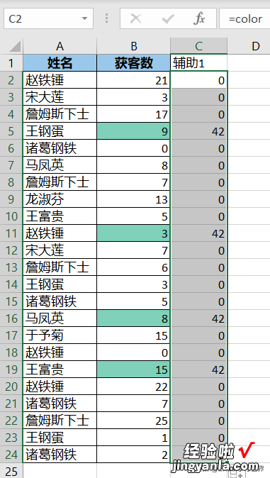 公式控千万别错过，用公式根据 Excel 单元格的颜色求和