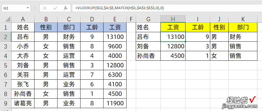 Xlookup再牛，也打不过Vlookup+Match公式组合