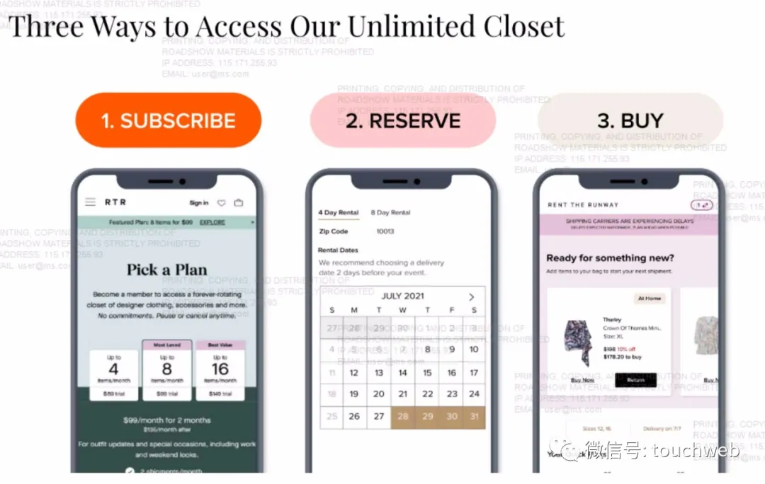租衣平台Rent the Runway拟募资3亿美元：路演PPT曝光