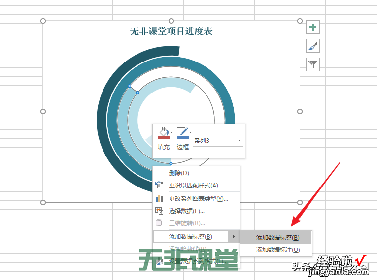 学会这招，图表瞬间高端大气上档次：以制作不一样的圆环图为例