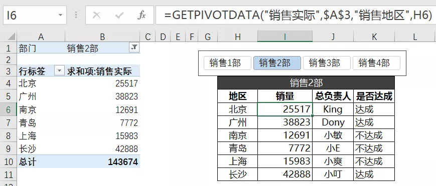 不会getpivotdata函数，我再也不敢说自己会透视表了