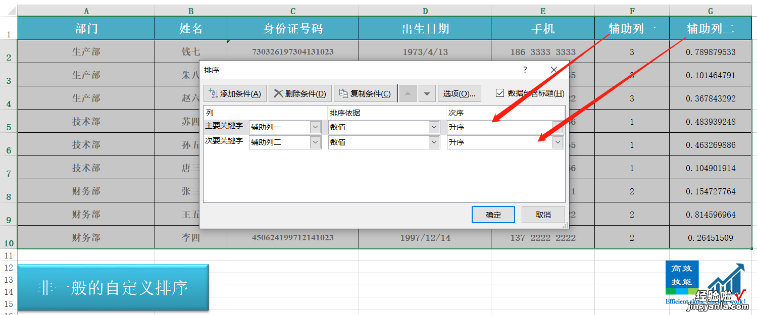 职场排序技巧，如何按指定的顺序与随机顺序进行排序