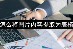 word表格照片怎么提取 怎么将图片内容提取为表格