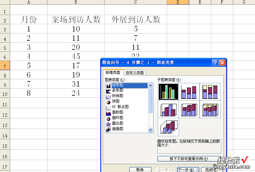 如何在excel中做一个简易图表 excel如何设置图表