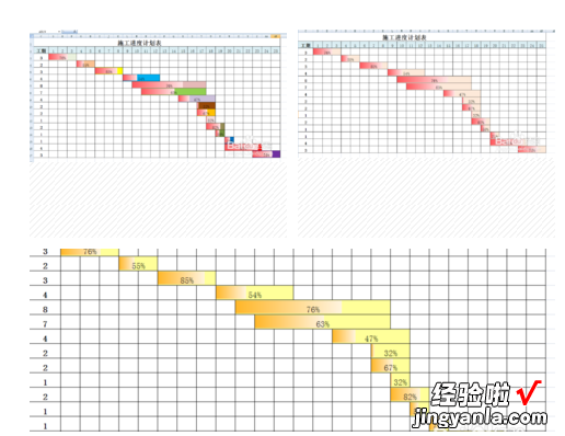 怎么在excel表中添加完成度进度图 如何用excel做进度表