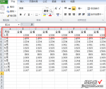 excel如何固定某一行某一列 excel中如何固定前两行或前两列