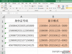 身份证号码设置显示格式，我用了最笨的办法，你有什么好办法吗？