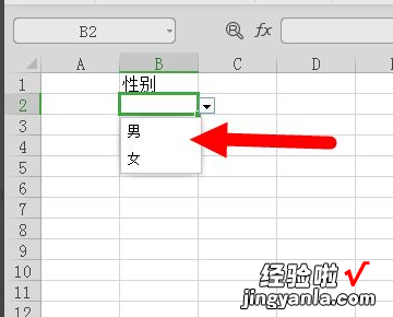 excel怎么输入性别 excel如何设置性别选项