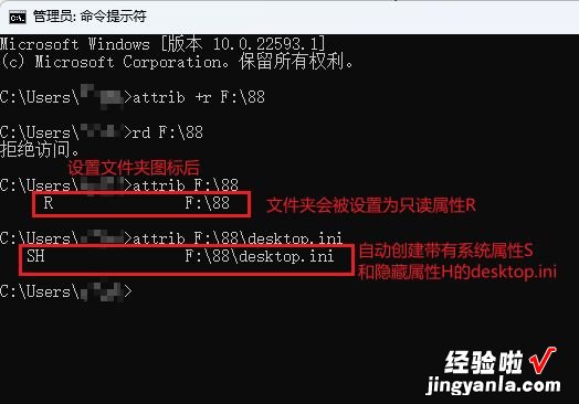 为何windows的文件夹全部是只读属性