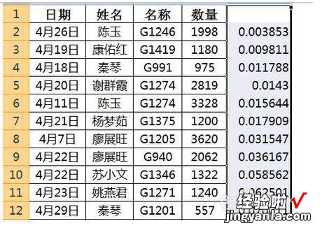 如何打乱excel表格里的顺序 excel表里怎样乱序排列