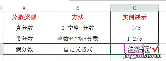 excel怎么直接输入分数 Excel表格中怎样输入分数