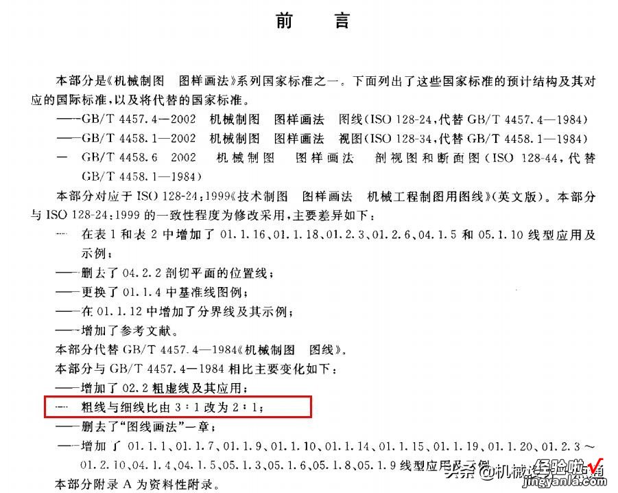 图纸天天画，粗实线和细实线的线宽比例是多少？2:1还是3:1？