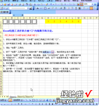 在EXCEL中数字怎么输入到方框□内 怎么把表格里的数字用方框圈起来