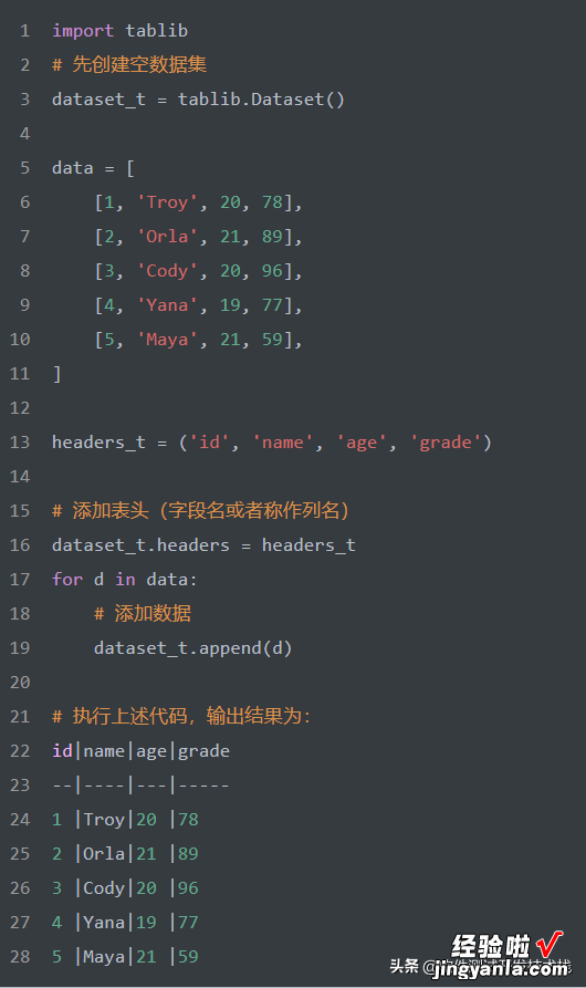 简洁而优雅，Python Tablib实现将数据导出为Excel, Json等N种格式