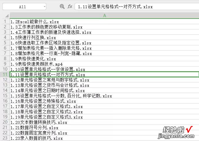 会复制粘贴即可轻松实现 批量提取文件名