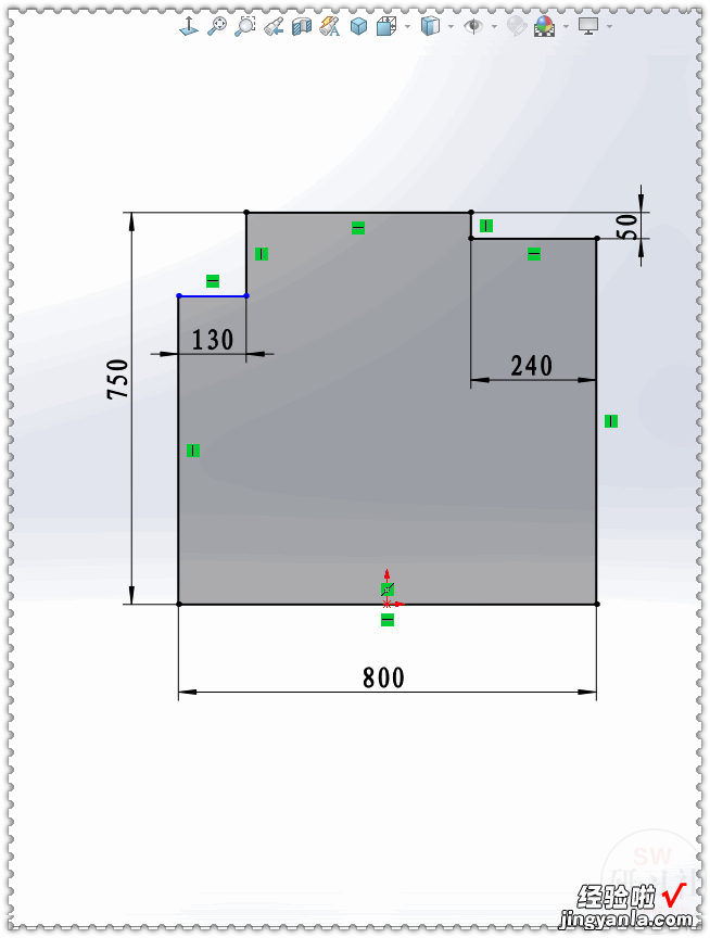 SolidWorks画一张简约的桌子