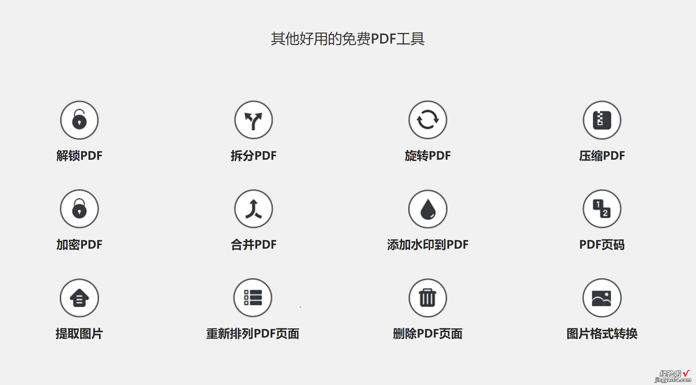 几十个强大的PDF在线工具，永久免费，无需注册，人人都是VIP