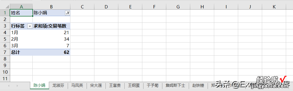 批量给每个人创建一个 Excel 工作表，再做一个所有人自动汇总表