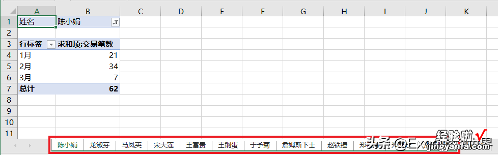 批量给每个人创建一个 Excel 工作表，再做一个所有人自动汇总表