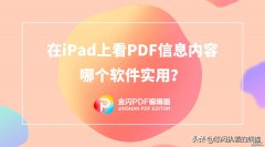 在iPad上看PDF信息内容，哪个软件实用？