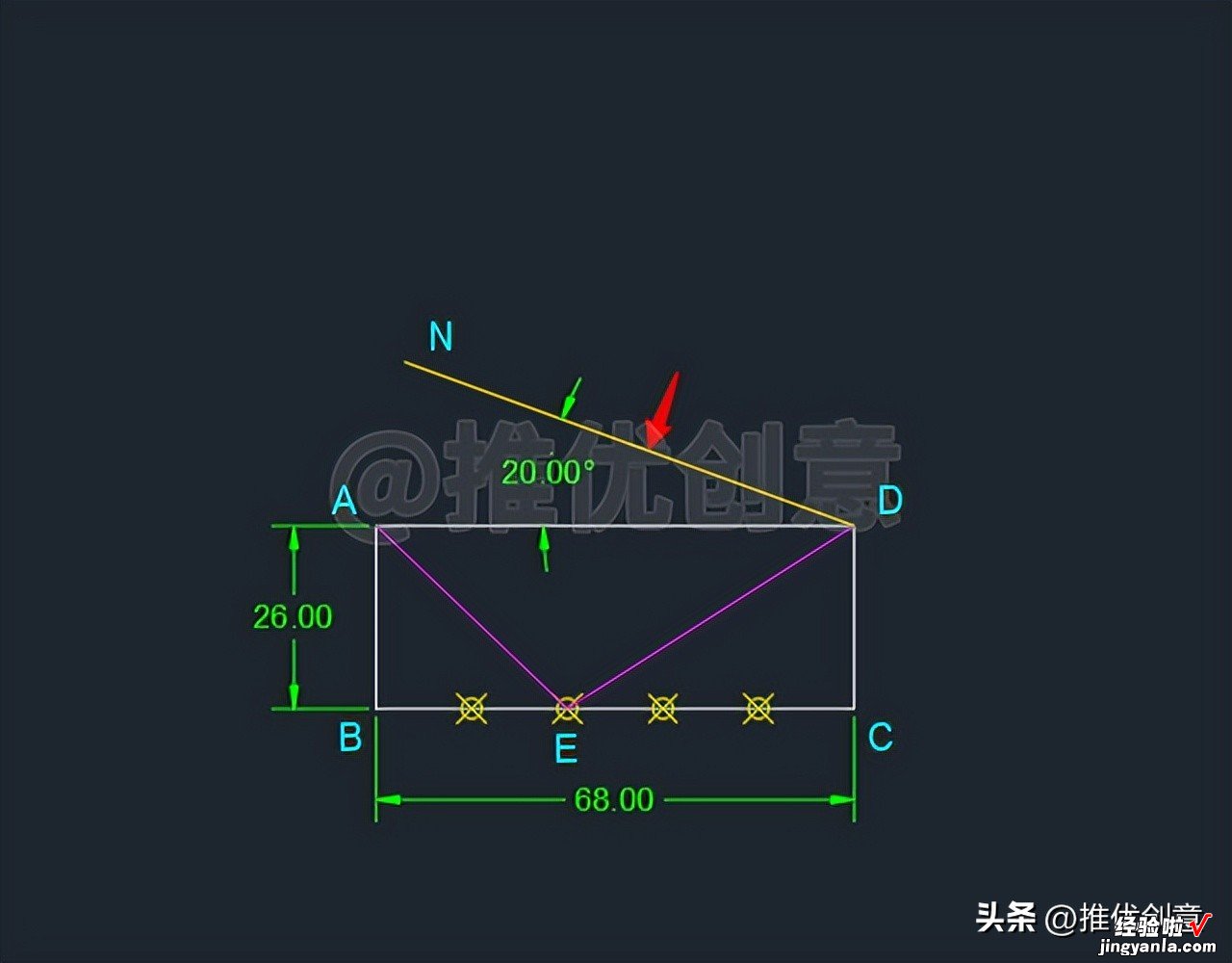 借助定数等分、圆心角、圆周角绘图 CAD 制图 AutoCAD 实战教程