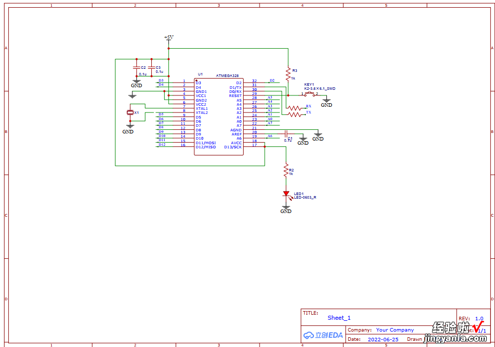 立创EDA PCB设计零基础入门到实战14—打印输出PDF原理图