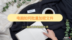 怎么批量加密word文档 电脑如何批量加密文件