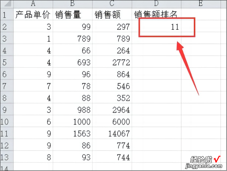 excel中如何计算排名名次 如何在excel中计算排名