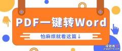 如何把pdf文件转换成word