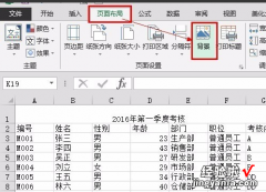 excel怎么对部分表格添加背景 如何给excel设置背景图片