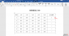 word怎么算部分总和 word财务求和计算