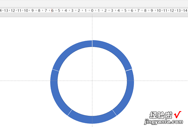 ppt怎么画三等分的空心圆-ppt中怎样做一个5等分的圆圈