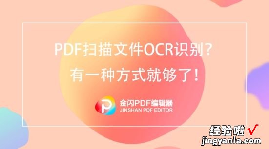 如何把扫描的PDF文件转换为Word文档？