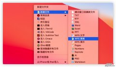 如何在苹果电脑桌面上新建WPS文档？超级右键，新建多种格式文件