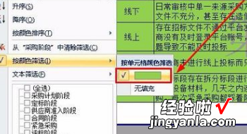 excel如何筛选出颜色 excel怎么颜色筛选