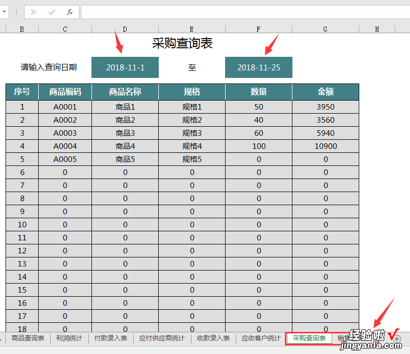 自动库存预警-库存表自动预警