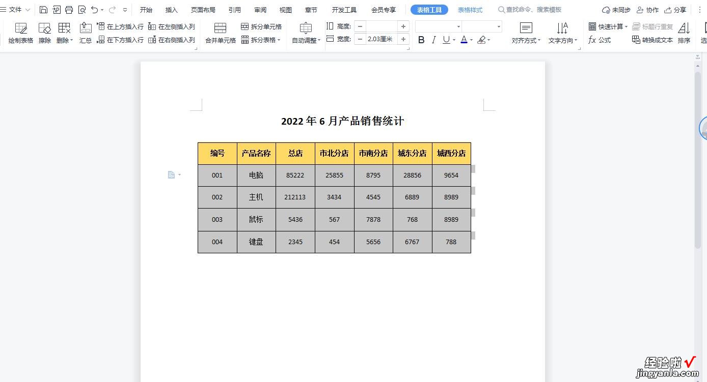 word文档里面怎么排序 WPS中如何对word表格中数据进行排序