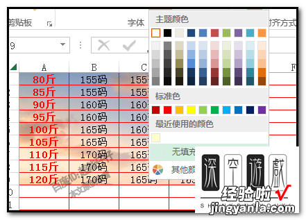 excel表格中怎么给指定区域填充背景 excel怎么对部分表格添加背景