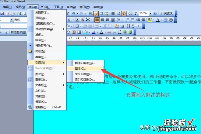 word题注怎么操作 巧用word软件中的题注功能