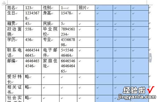 word表格简历怎么制作 使用word制作个人简历