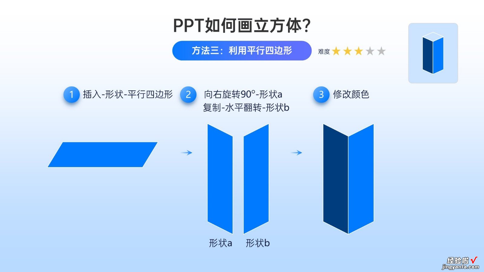 正方体怎么用ppt画-ppt怎么绘制方格图