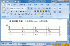 word 中大表格怎么删除 Word中删除表格的4种方法