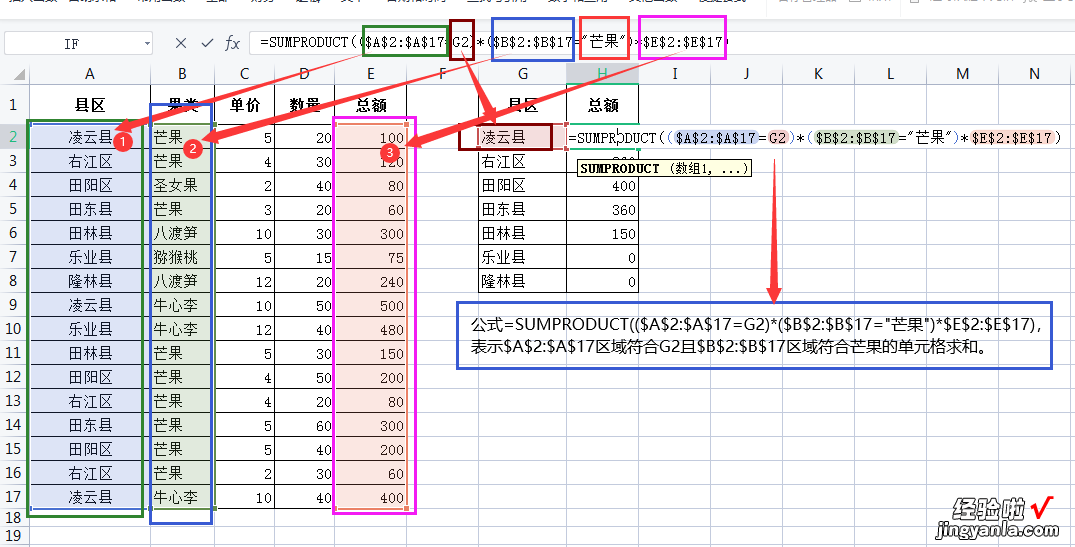 WPS表格常用的6个求和函数-wps表格常用的6个求和函数有哪些